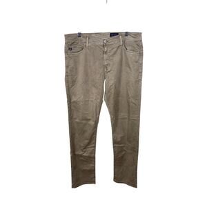 Adriano Goldschmied Graduate Pants Men's 38x34 Olive Green Tailored Leg Stretch